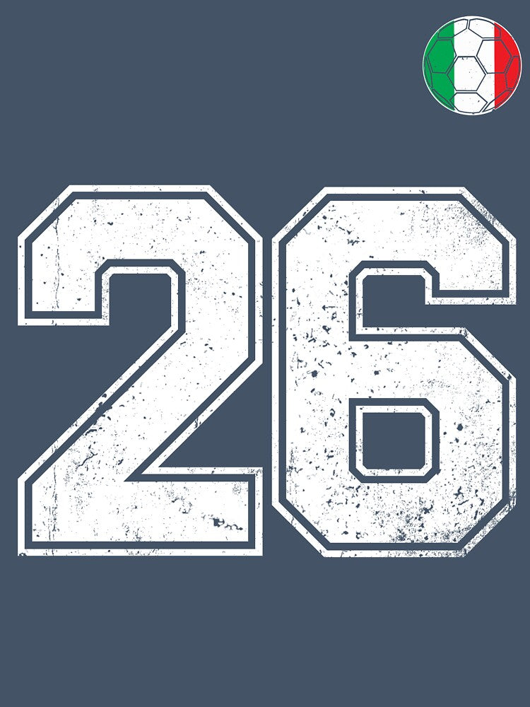 Italy Soccer Number 26 Vintage Sports Fan by RoyesButler