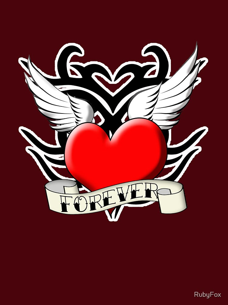 Tribal Heart Tattoo by RubyFox T-Shirts, Hoodie, Sweatshirt | BlankRebels.com (Image 3)