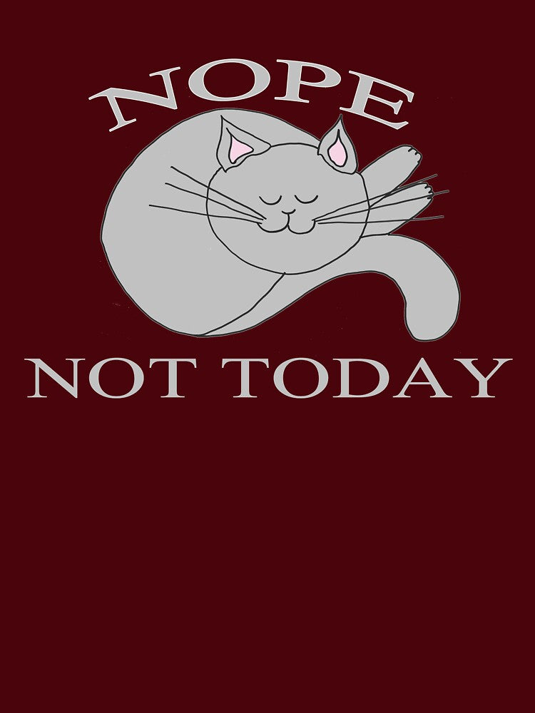 Nope Not Today Says This Sleepy Old Cat by Rightbrainwoman T-Shirts, Hoodie, Sweatshirt | BlankRebels.com (Image 3)