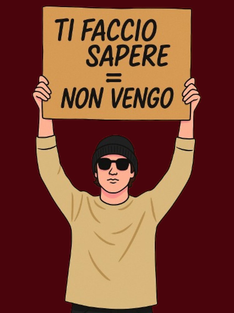 Ti faccio sapere = Non vengo (versione illustrata) by IroniaeCo T-Shirts, Hoodie, Sweatshirt | BlankRebels.com (Image 3)