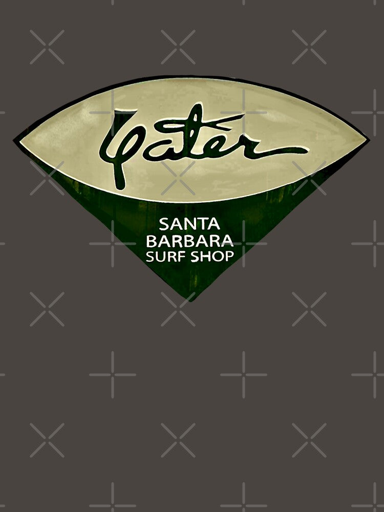 Distressed version: Vintage Surf logo Santa Barbara Surf Shop California us Military olive green Harry Bosch... (Image 3)