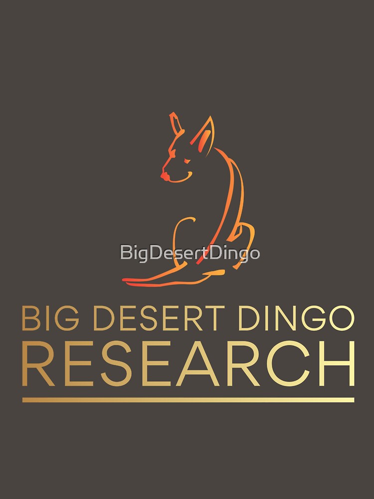Big Desert Dingo Research - Underlined Orange & Gold by BigDesertDingo T-Shirts, Hoodie, Sweatshirt (Image 3)