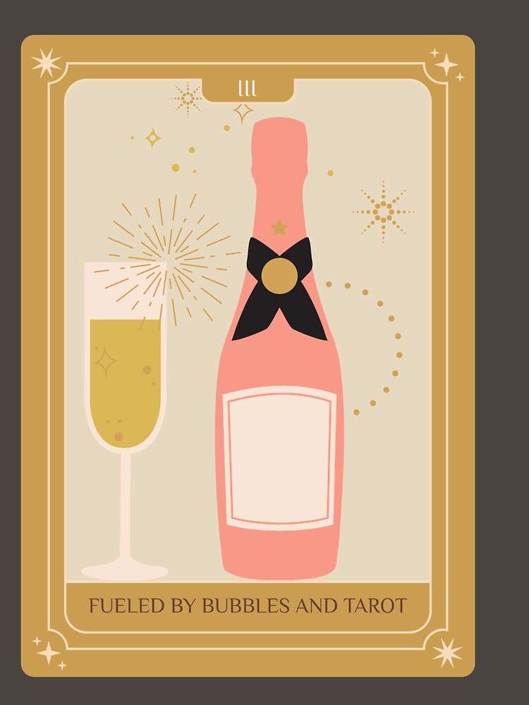 Fueled by Bubbles and Tarot by Great New Tees Hoodie, Sweatshirt | BlankRebels.com (Image 3)
