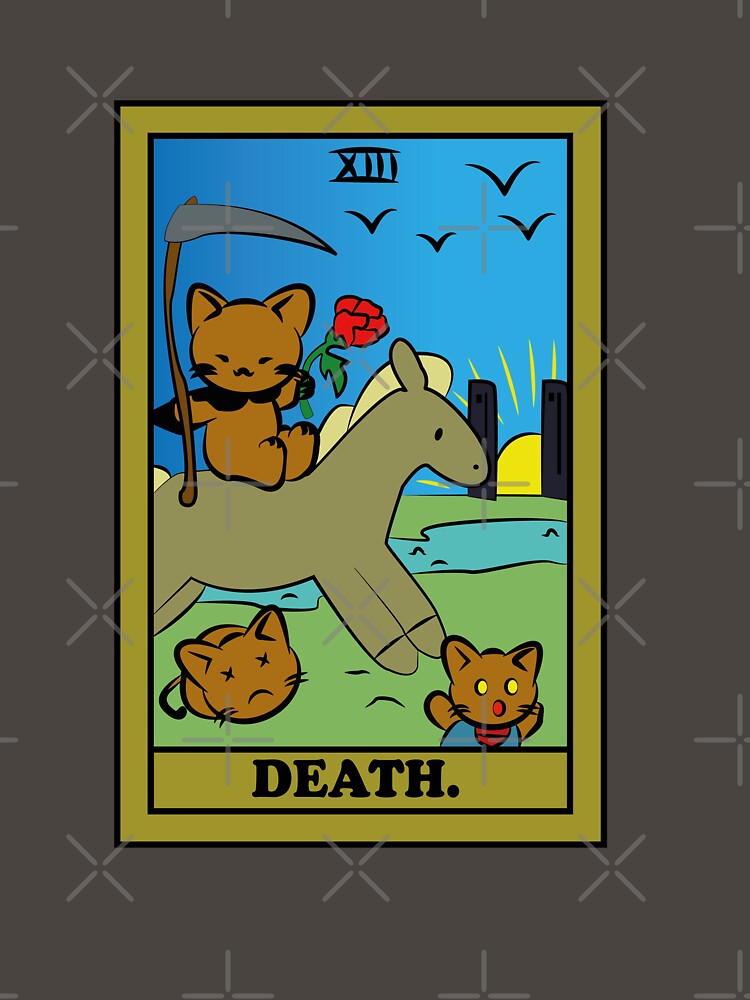 TAROT CARDS | DEATH. | CAT by FalconLifeStore T-Shirts, Hoodie, Sweatshirt | BlankRebels.com (Image 3)