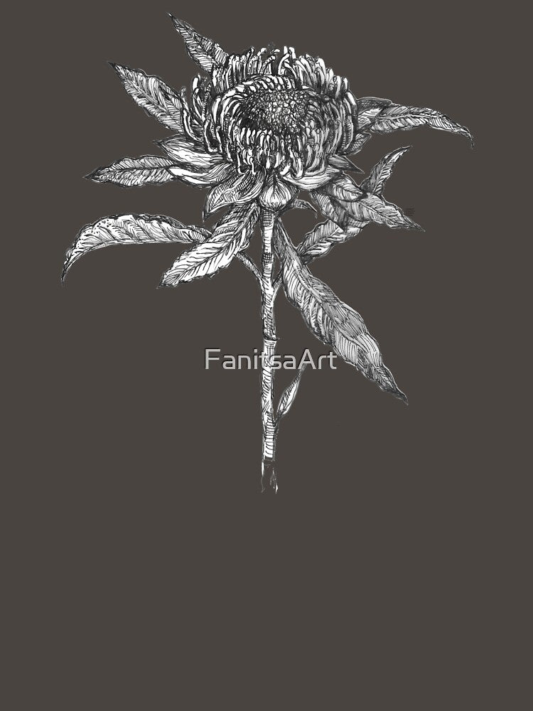Flower Drawing. by FanitsaArt T-Shirts, Hoodie, Sweatshirt | BlankRebels.com (Image 3)