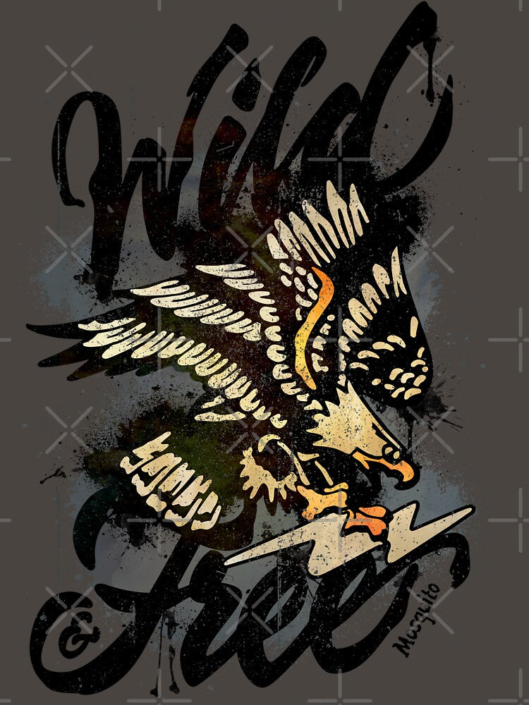 Wild & Free Tattoo Design by MosquitoDesign T-Shirts, Hoodie, Sweatshirt | BlankRebels.com (Image 3)