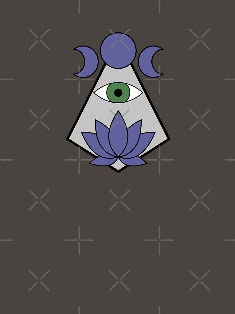 Lotus Eye - Indigo & Dark Green by TheeForestFox Shop T-Shirts, Hoodie, Sweatshirt | BlankRebels.com (Image 3)