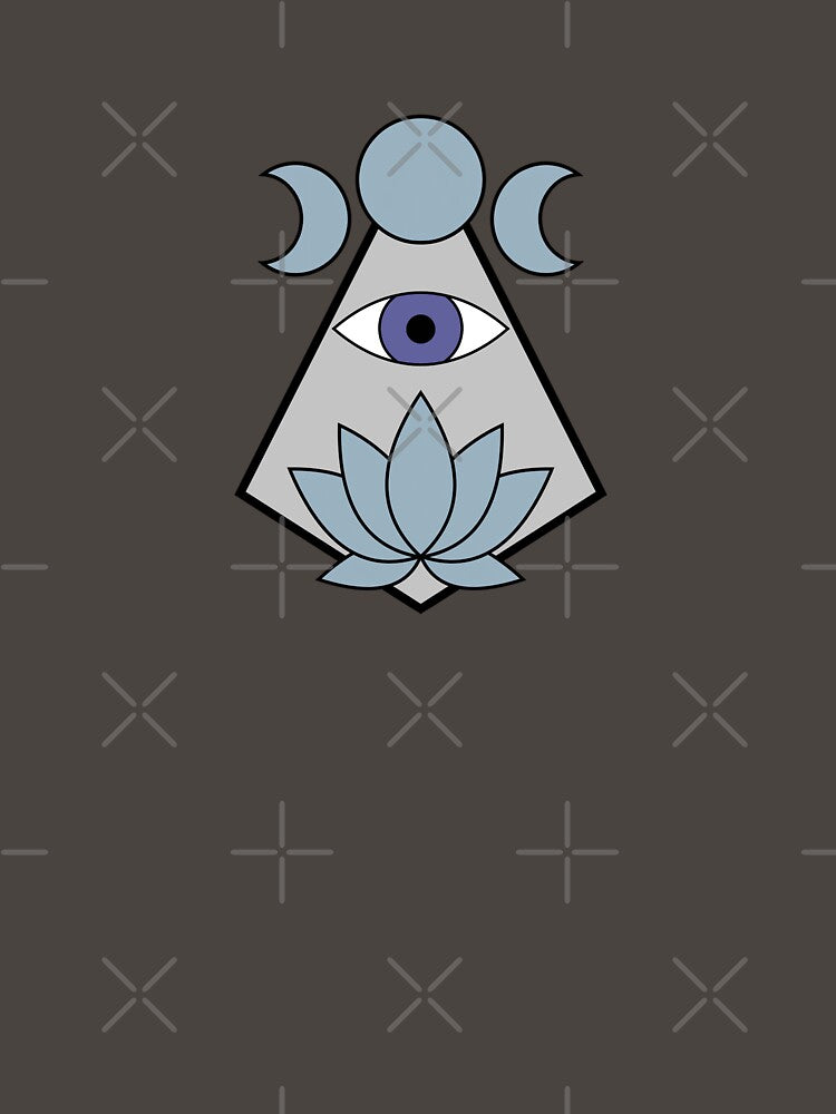 Lotus Eye - Light Blue & Indigo by TheeForestFox Shop T-Shirts, Hoodie, Sweatshirt | BlankRebels.com (Image 3)