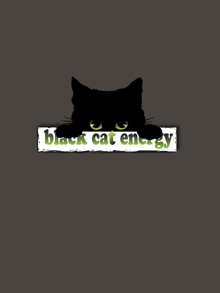Black Cat Energy - Minimalistic Aesthetic by Luistas T-Shirts, Hoodie, Sweatshirt | BlankRebels.com (Image 3)