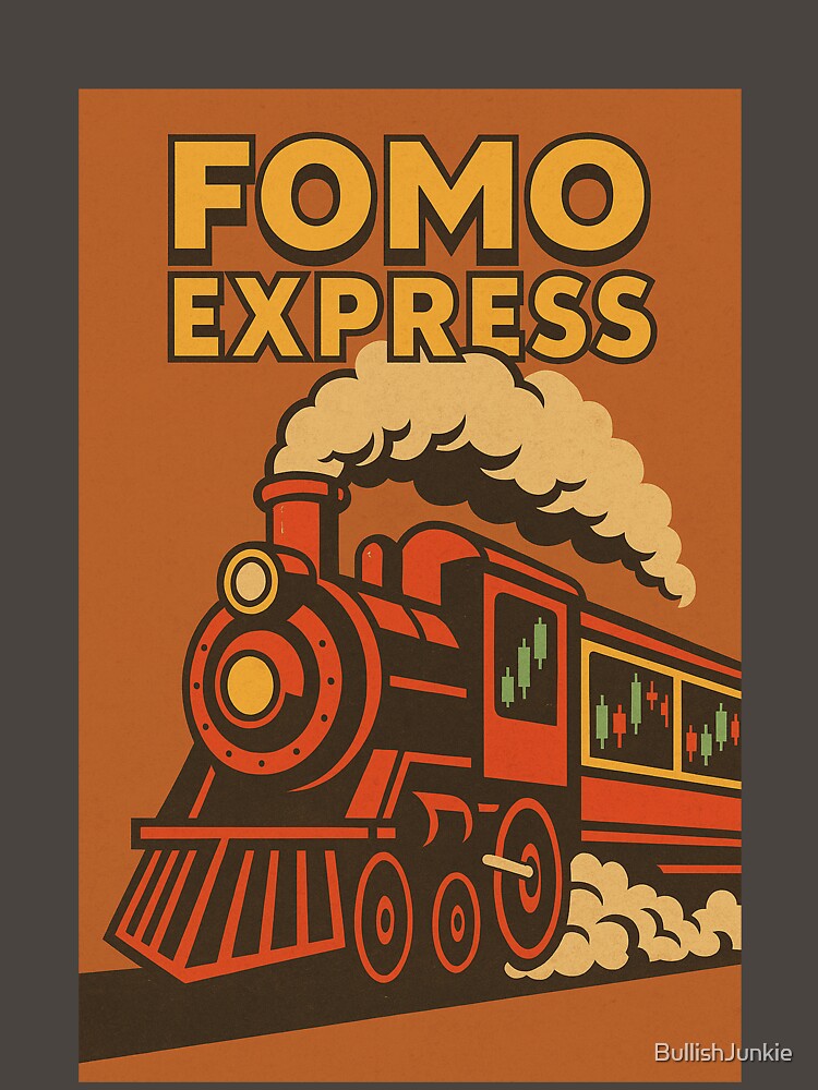FOMO Express – Retro Stock Market Train Design by BullishJunkie T-Shirts, Hoodie, Sweatshirt | BlankRebels.com (Image 3)