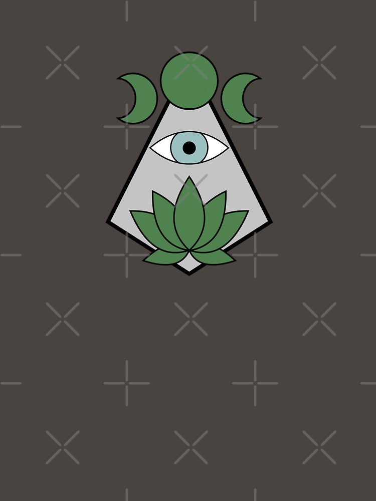Lotus Eye - Dark Green & Mint by TheeForestFox Shop T-Shirts, Hoodie, Sweatshirt | BlankRebels.com (Image 3)