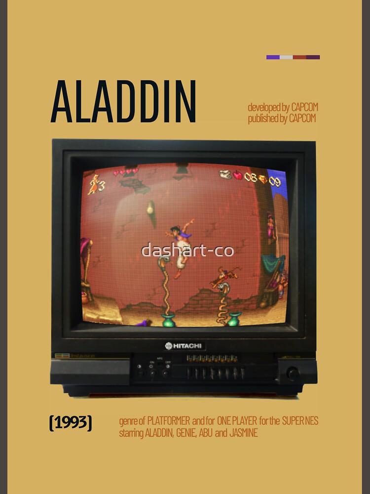Aladdin Retro Poster Game by dashart-co