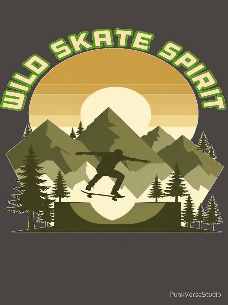 Wild Skate Spirit by PunkVerseStudio T-Shirts, Hoodie, Sweatshirt | BlankRebels.com (Image 3)