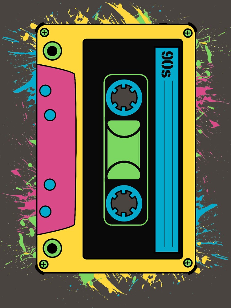 90s Cassette Tape Retro Cool Music Tee by Sid3walkArt2 Hoodie, Sweatshirt | BlankRebels.com (Image 3)