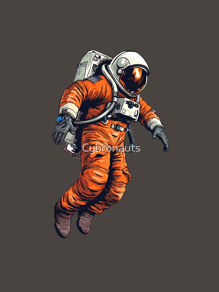 Jumping Astronaut by Cybronauts T-Shirts, Hoodie, Sweatshirt | BlankRebels.com (Image 3)