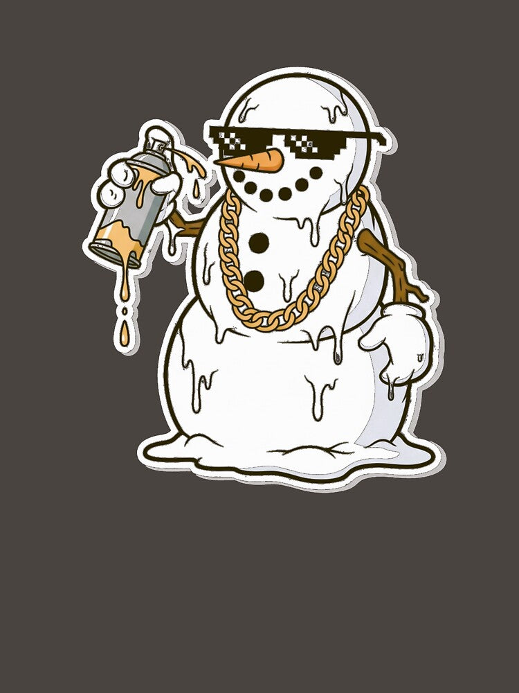 Melting Snowman Street Style T-Shirt, Hoodie, Sweatshirt, Long Sleeve, Short Sleeve, Long Sleeve, Long T-Shirt... (Image 3)