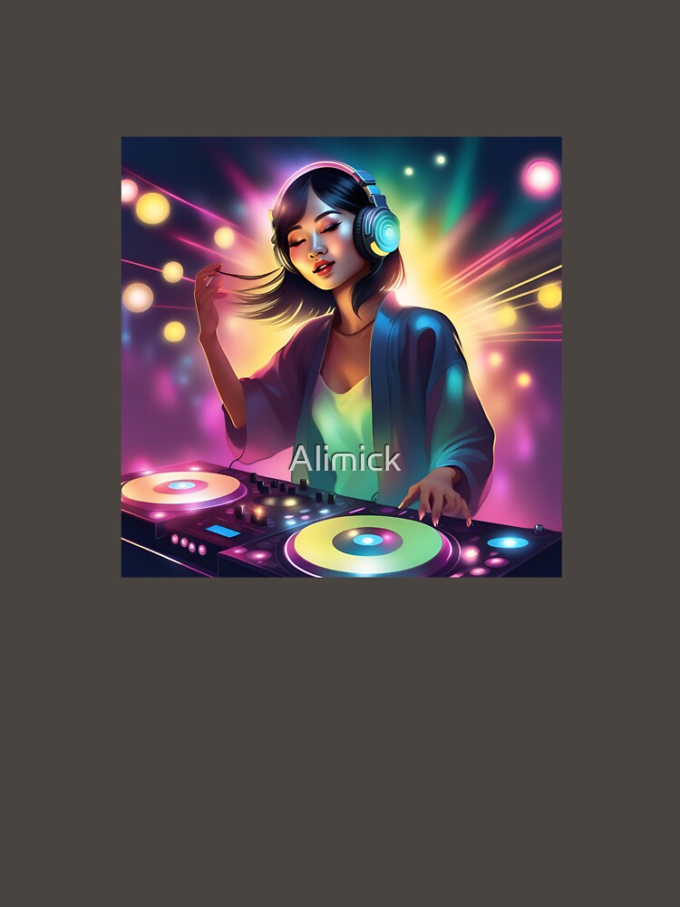 Girl DJ Rockin Turntables! by Alimick T-Shirts, Hoodie, Sweatshirt | BlankRebels.com (Image 3)