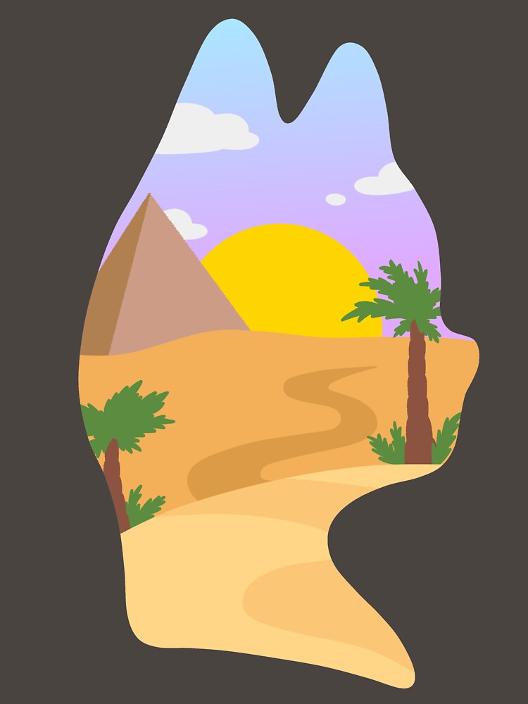 Desert in a Cat Silhouette by CamdenAKAIce T-Shirts, Hoodie, Sweatshirt | BlankRebels.com (Image 3)