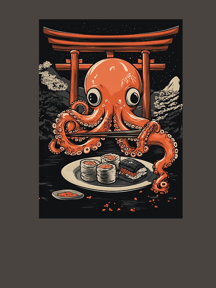 Octopus Sushi by dharanna T-Shirts, Hoodie, Sweatshirt | BlankRebels.com (Image 3)