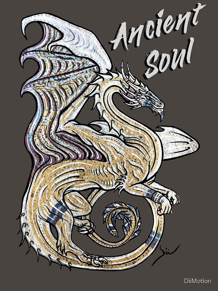 Dragon Sketch - Ancient Soul by DiiMotion T-Shirts, Hoodie, Sweatshirt | BlankRebels.com (Image 3)