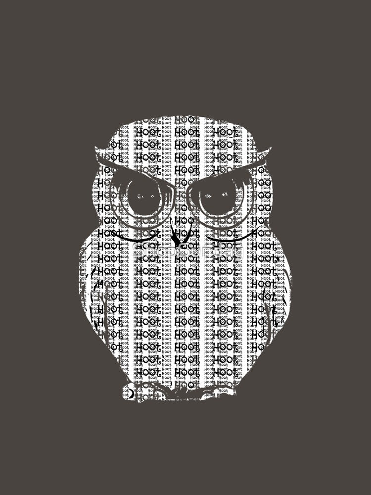 Owl Typography Hoot Hoot by ShopSunday T-Shirts, Hoodie, Sweatshirt | BlankRebels.com (Image 3)