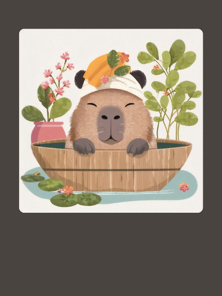 Zen Capybara Hot Springs Aesthetic by T-pocket T-Shirts, Hoodie, Sweatshirt | BlankRebels.com (Image 3)