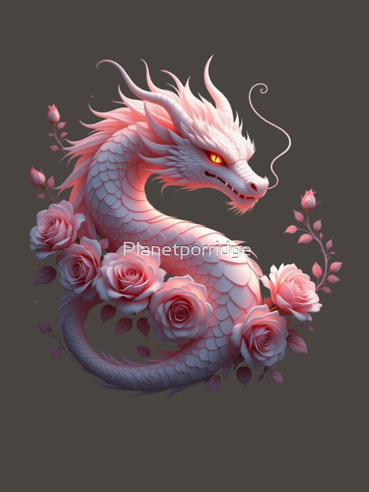 Beautiful Flower Dragon by Planetporridge T-Shirts, Hoodie, Sweatshirt | BlankRebels.com (Image 3)
