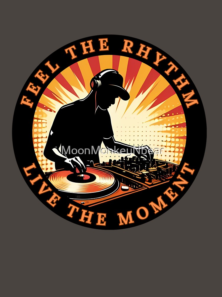 DJ Headphones Feel The Rhythm by MoonMonkeyNbear T-Shirts, Hoodie, Sweatshirt | BlankRebels.com (Image 3)