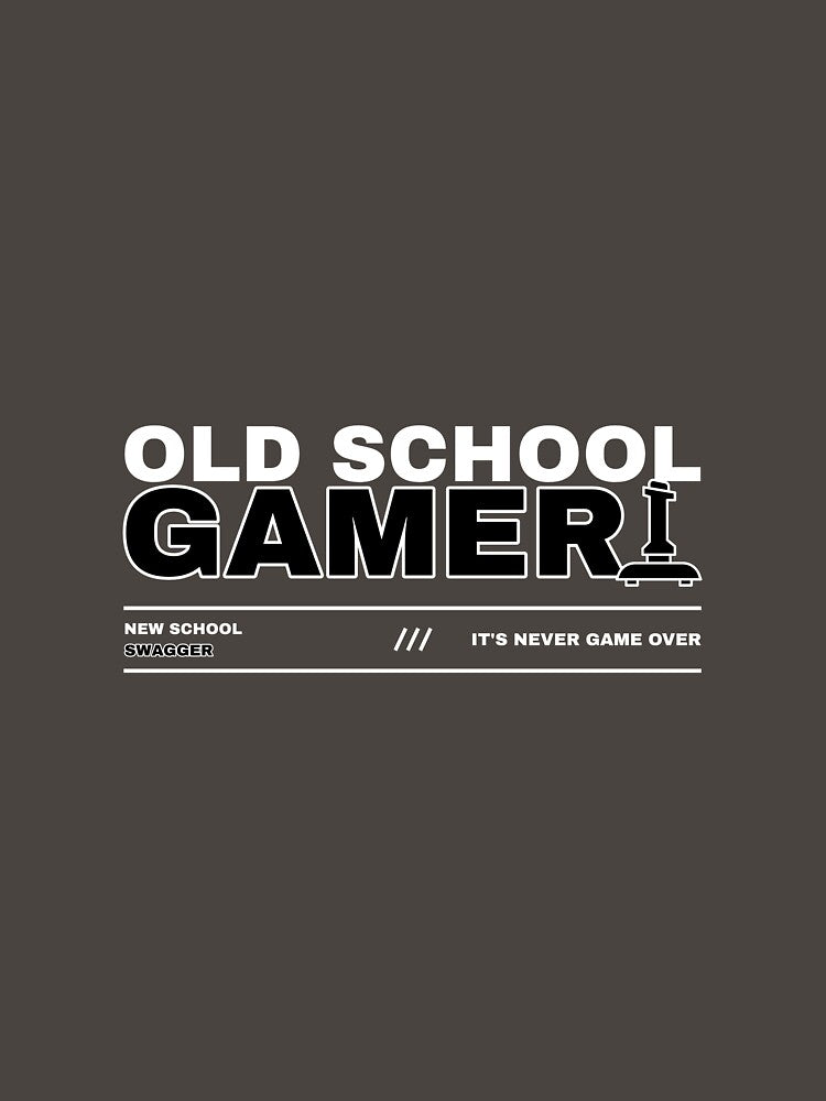 Old School Funny Gamer Retro Gaming Controller Joystick by lildoodleshirts