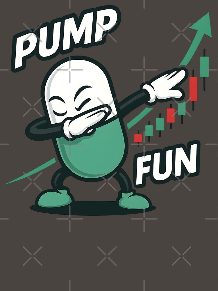 Dabbing Pump.fun Pill | Crypto Meme Cartoon Design by WAUZ T-Shirts, Hoodie, Sweatshirt | BlankRebels.com (Image 3)