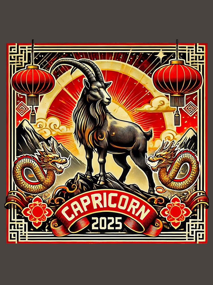 Capricorn Retro Chinese New Year Design by Sototos® ⭐⭐⭐⭐⭐ T-Shirts, Hoodie, Sweatshirt | BlankRebels.com (Image 3)