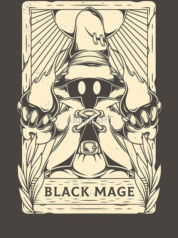 Vivi Black Mage Tarot Card by AlundrART T-Shirts, Hoodie, Sweatshirt | BlankRebels.com (Image 3)