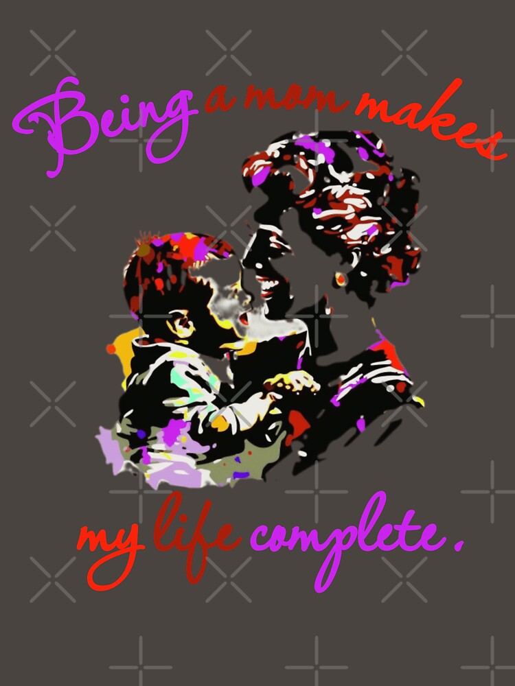 being a mom makes my life complete sticker, being a mom makes my life complete colorful sticker, by KesDesigns... (Image 3)