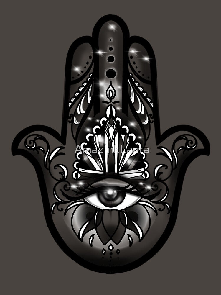Hamsa hand by AmazInkLaura T-Shirts, Hoodie, Sweatshirt | BlankRebels.com (Image 3)