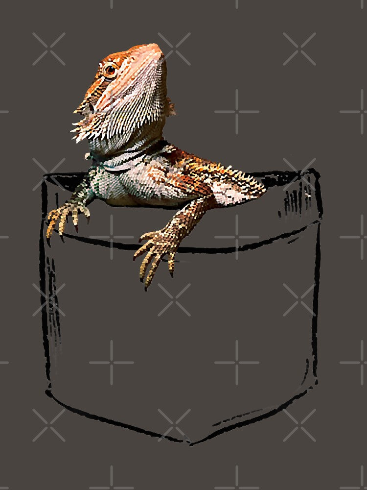 Pocket Bearded Dragon Lover Dad Mom Funny T-Shirt by samishoops Hoodie, Sweatshirt | BlankRebels.com (Image 3)