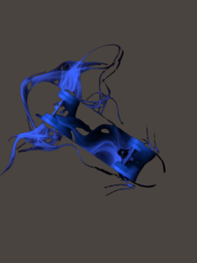 Blue flame skateboard by MArtex T-Shirts, Hoodie, Sweatshirt | BlankRebels.com (Image 3)