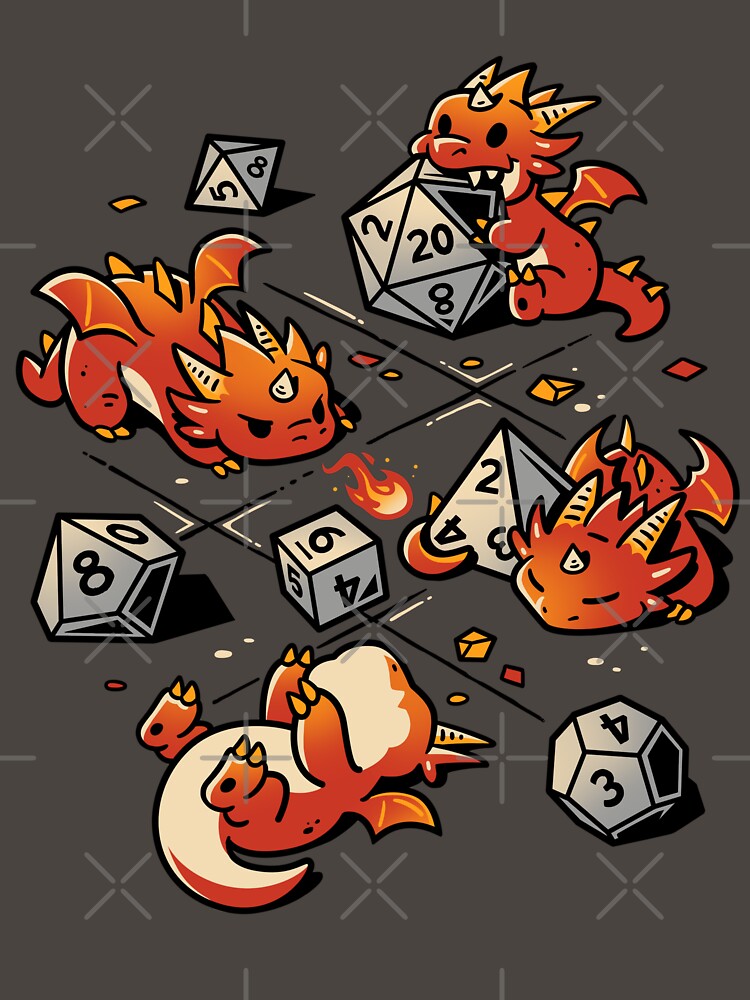 Tiny Dragons Party - Dungeon Dice by Snouleaf T-Shirts, Hoodie, Sweatshirt | BlankRebels.com (Image 3)