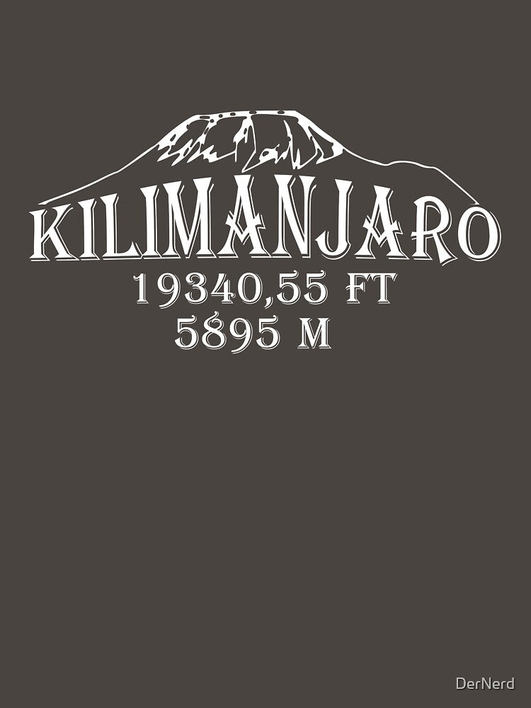 Kilimanjaro mountain nature mountaineer Tanzania altitude by DerNerd T-Shirts, Hoodie, Sweatshirt | BlankRebels.com (Image 3)