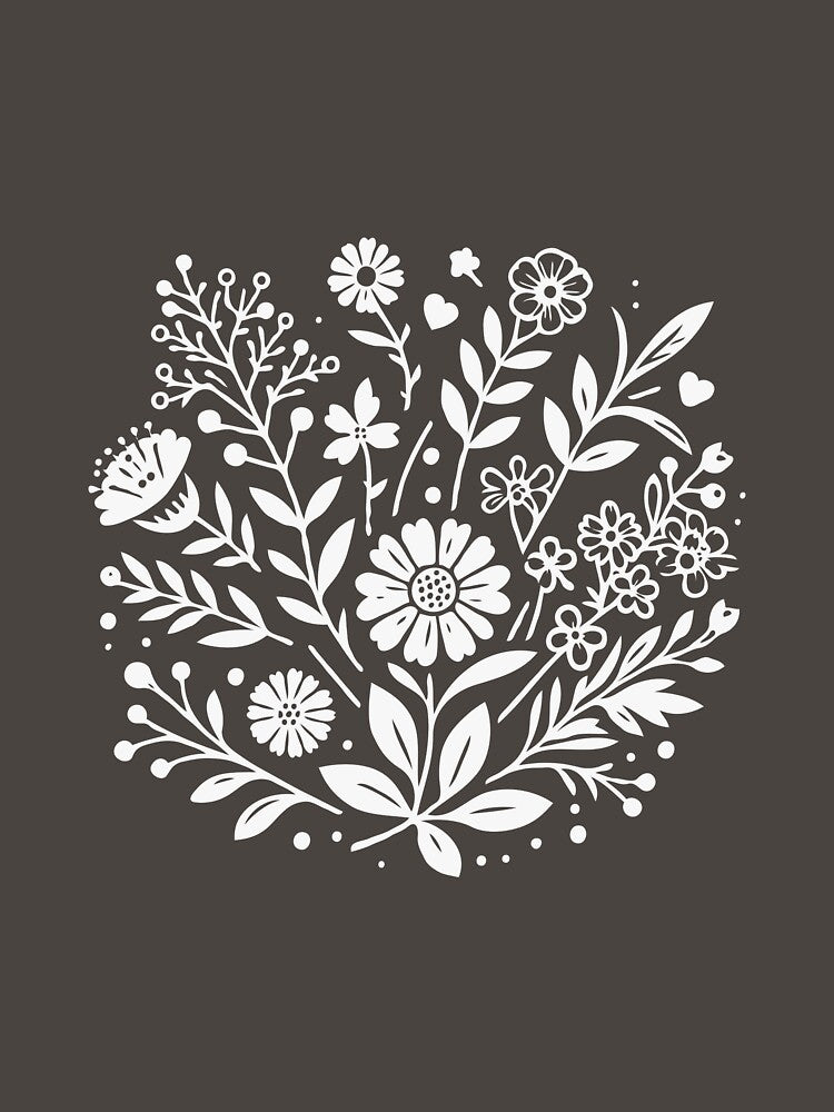 Minimalist T-Shirts, Gifts for Women, Flowers Crewneck Sweatshirt, Aesthetic Tees, Floral Shirts for Women, Wild Flowers Graphic Tees by teecraftstudios