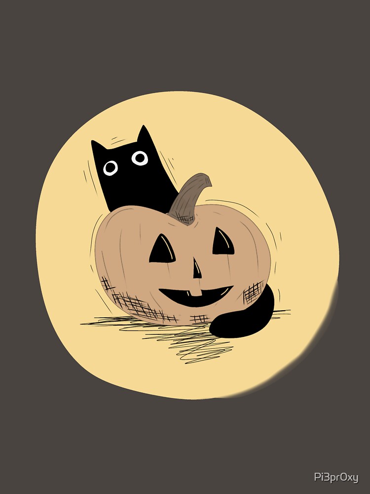 Spooky Cat- Pumpkin by Pi3pr0xy T-Shirts, Hoodie, Sweatshirt | BlankRebels.com (Image 3)