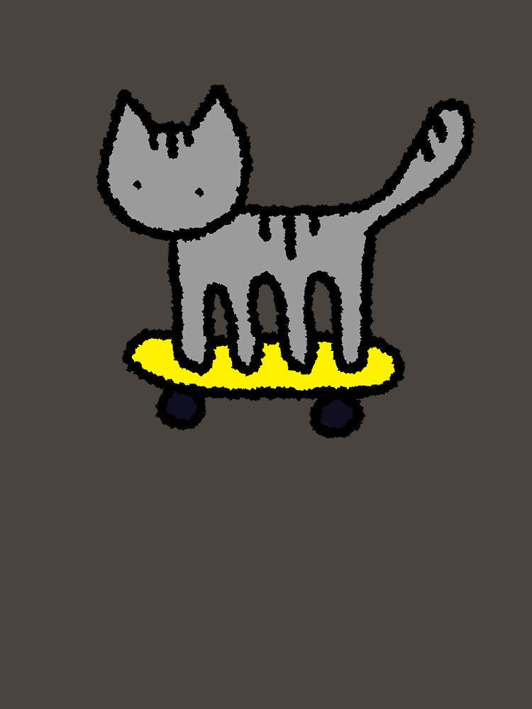 Grey Scraggly Cat by MuddySockss T-Shirts, Hoodie, Sweatshirt | BlankRebels.com (Image 3)