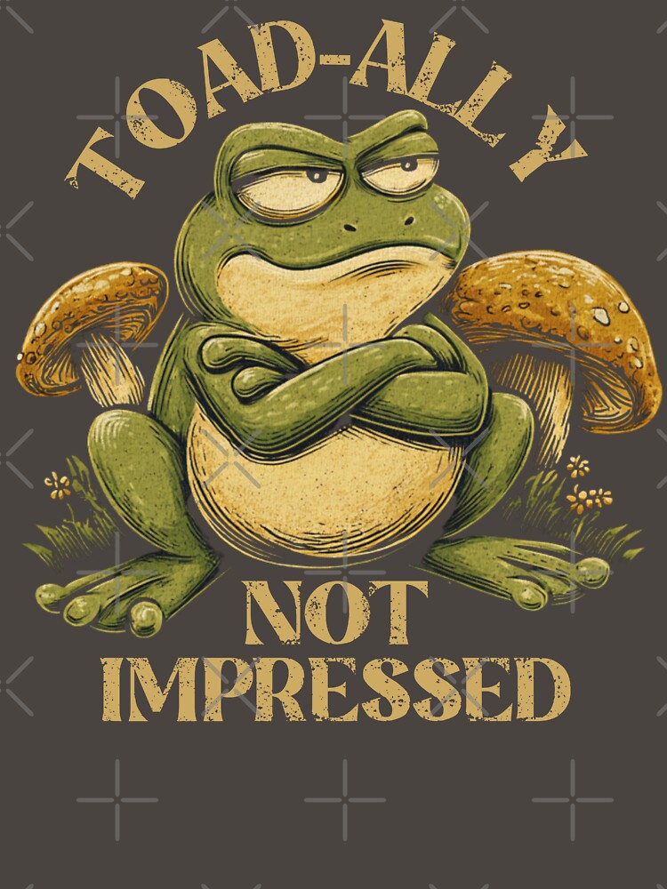 Toad Ally Not Impressed Frog Meme Shirt Funny Sarcastic T-Shirts, Hoodie, Sweatshirt