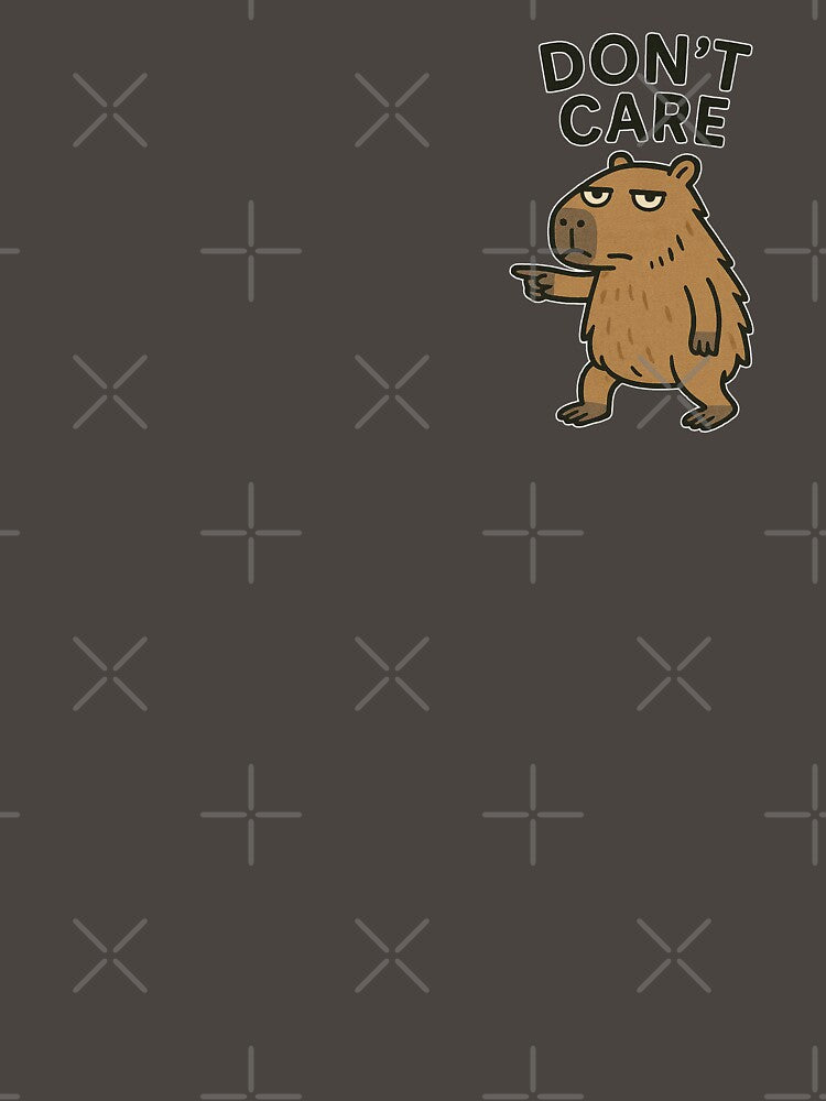 Don't Care Funny Capybara by RR-Arts T-Shirts, Hoodie, Sweatshirt | BlankRebels.com (Image 3)