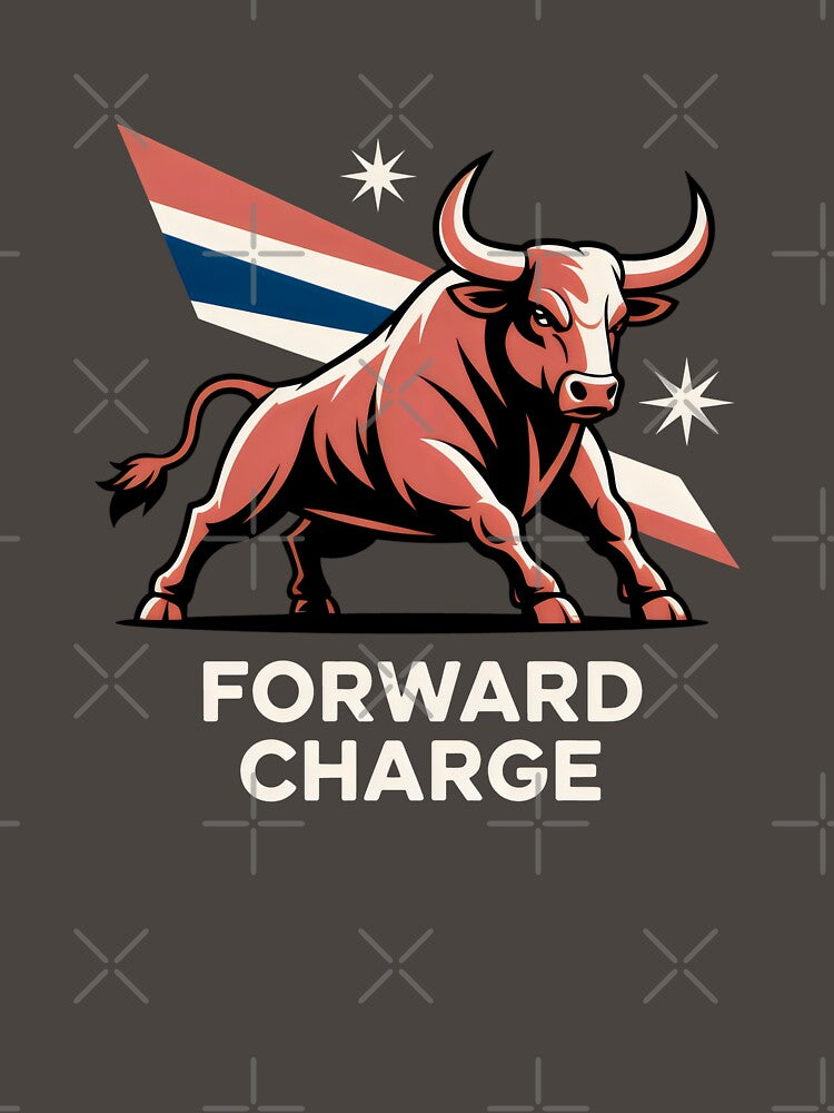 Forward Charge Powerful Charging Bull Strength and Determination Art by SplashTastic T-Shirts, Hoodie, Sweatshirt (Image 3)