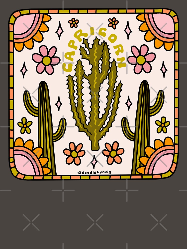 Capricorn Cactus by doodlebymeg T-Shirts, Hoodie, Sweatshirt | BlankRebels.com (Image 3)
