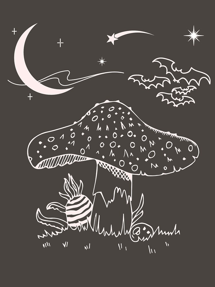 Goblincore, Dark Academia, Cottagecore, Mushroom Aesthetic by hausofvegas T-Shirts, Hoodie, Sweatshirt (Image 3)