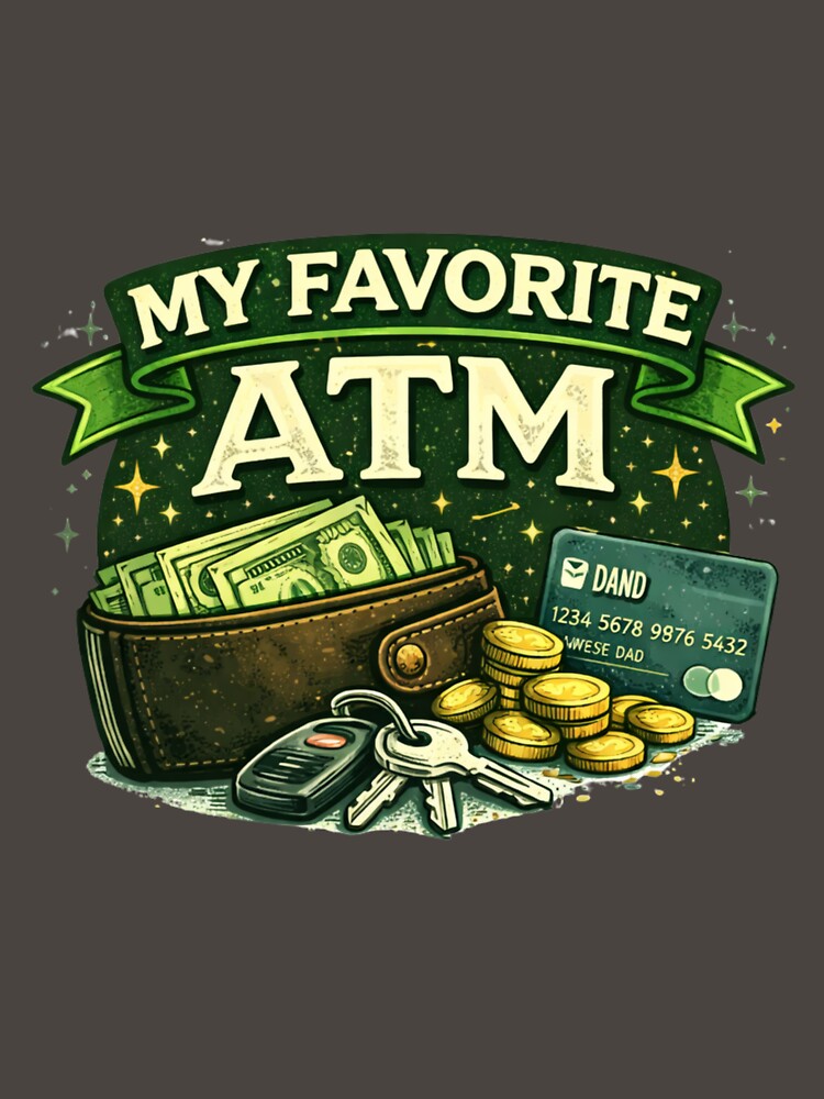 My Favorite ATM Funny Dad Design – Father’s Day Gift for Dad by Aura.Creative