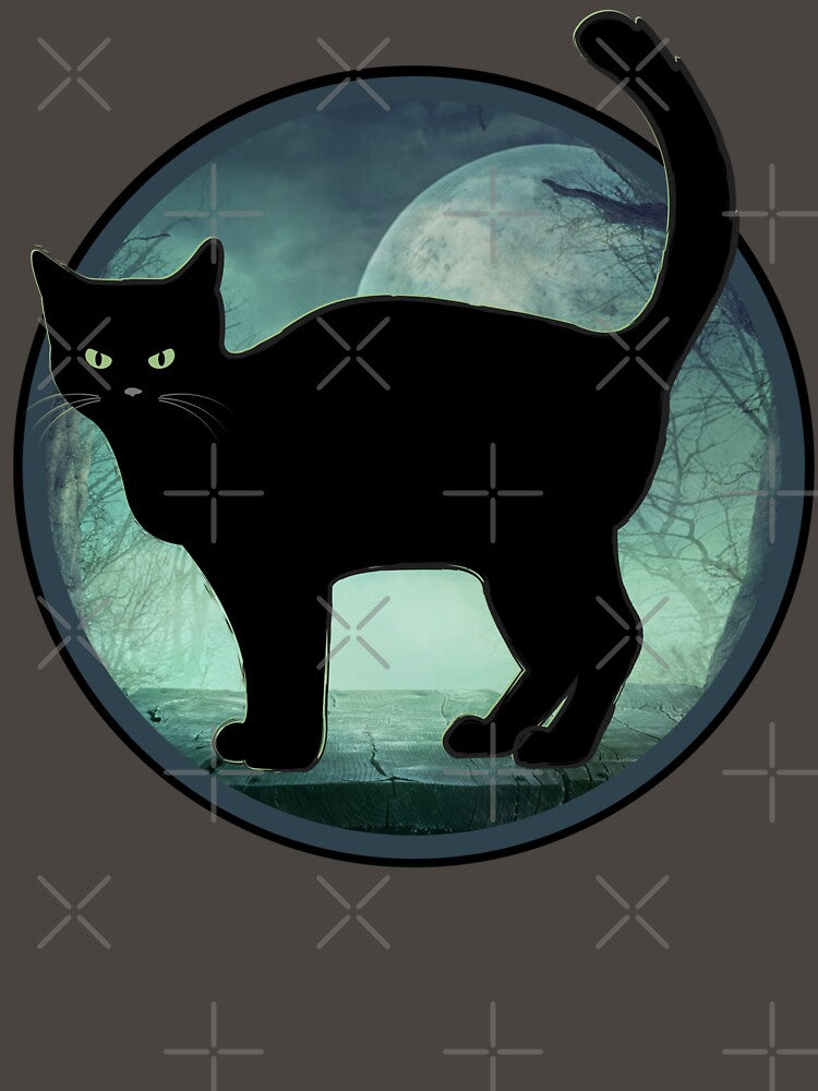 Spooky Halloween Black Cat by Designs By YL T-Shirts, Hoodie, Sweatshirt | BlankRebels.com (Image 3)