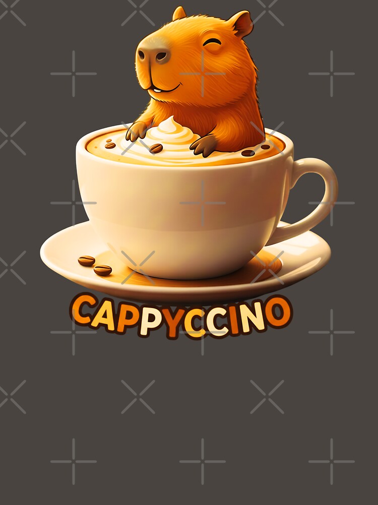 Funny Cappyccino Cute Capybara In A Coffee Cup by Zayavca T-Shirts, Hoodie, Sweatshirt | BlankRebels.com (Image 3)
