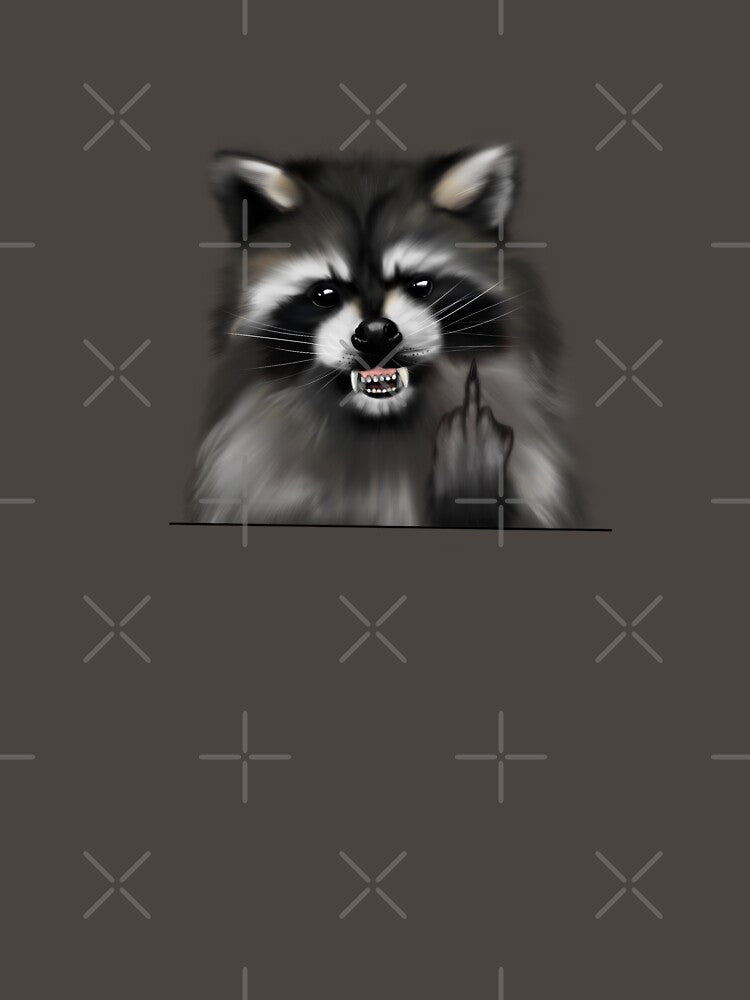 racoon anger by MonikaLauda T-Shirts, Hoodie, Sweatshirt | BlankRebels.com (Image 3)